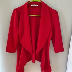 Red Jacket- 3/4 length sleeves